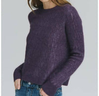 Autumn Cashmere - Baby Ladder Stitch Boxy Crew Sweater