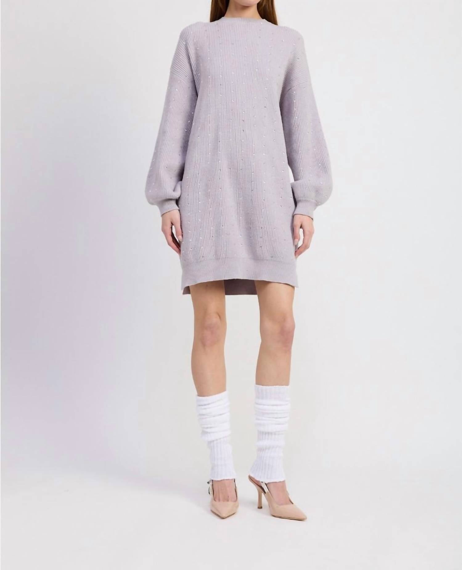 En Saison - Sequin Knit Mini Dress