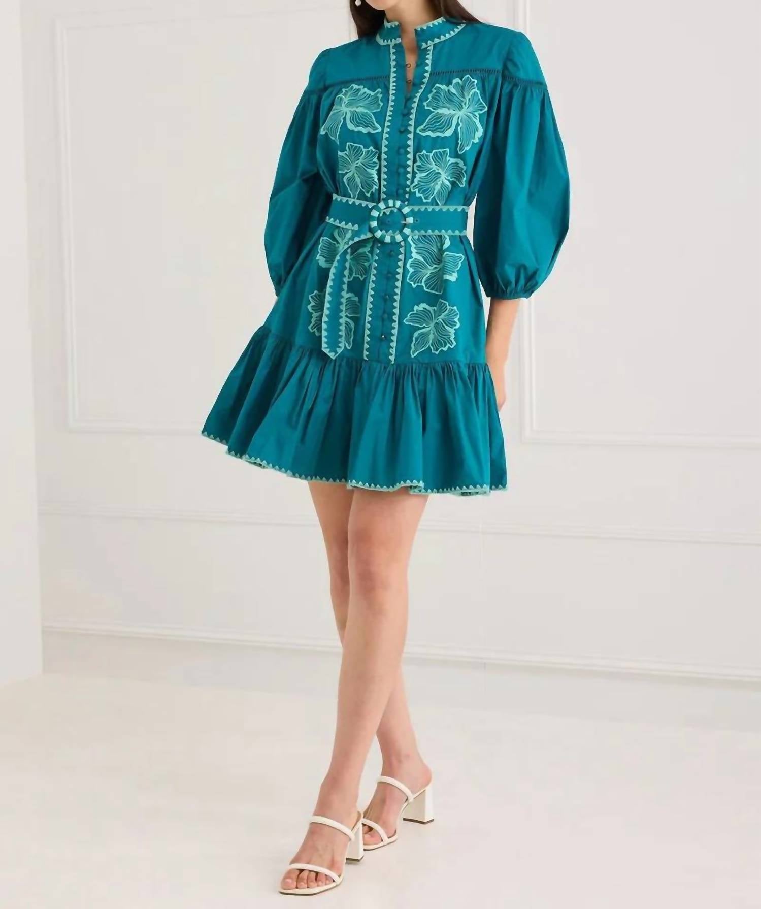 Alivia - Lori-anne Belted Mini Dress