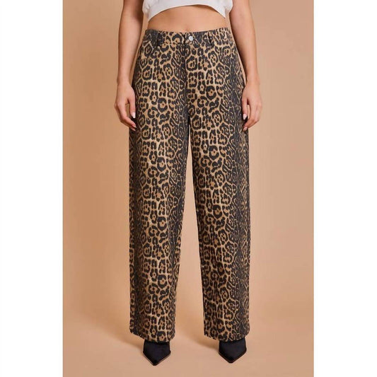 Gilli - Animal Print Lightweight Denim Pants