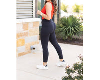 Julia Rose - Alana 7/8 Ankle Length Black Leggings With Pockets
