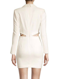Lavish Alice - Cut-out Detail Blazer Dress With Pearl Trim