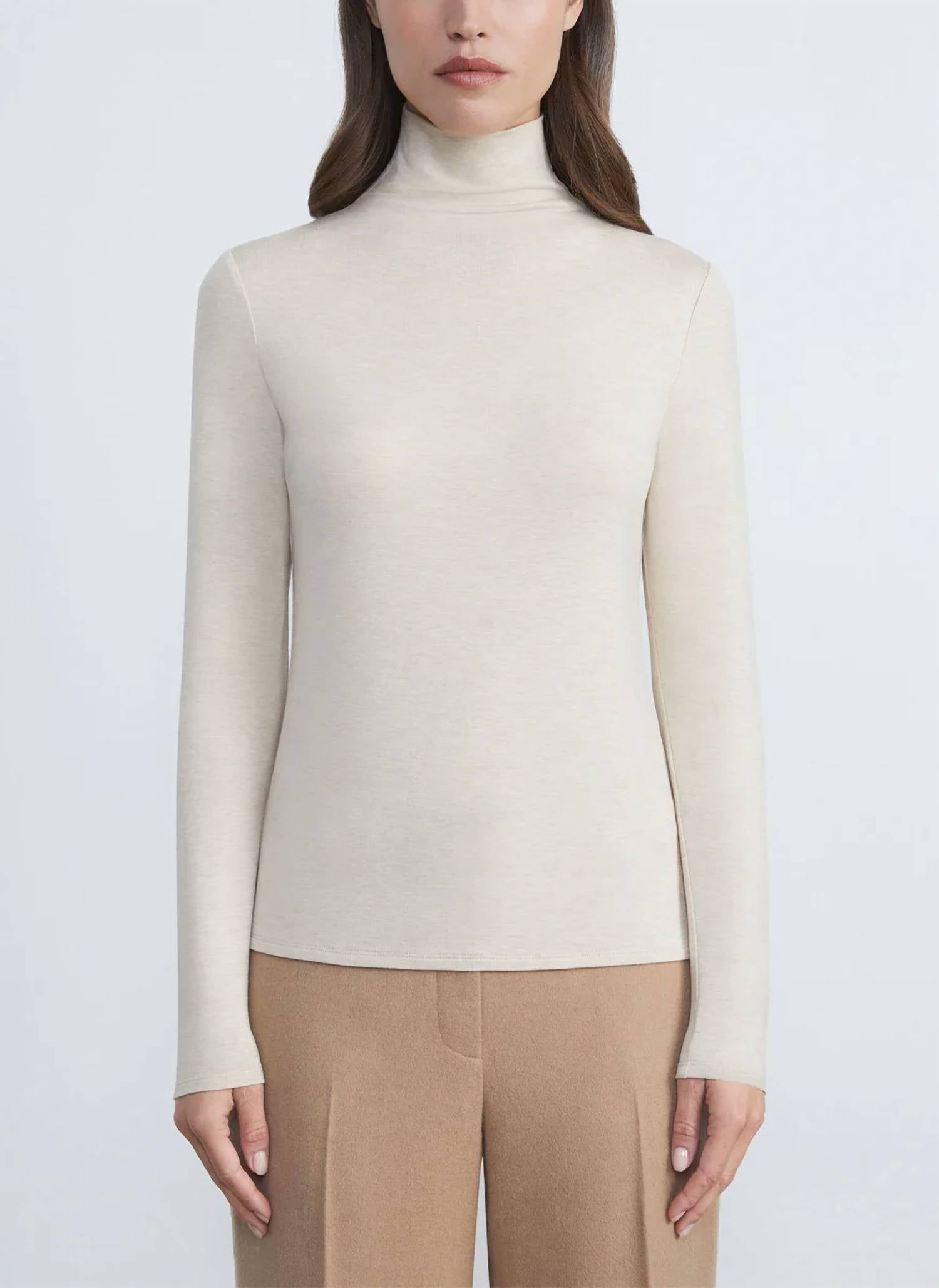 Lafayette 148 - Nouveau Jersey Turtleneck Sweater