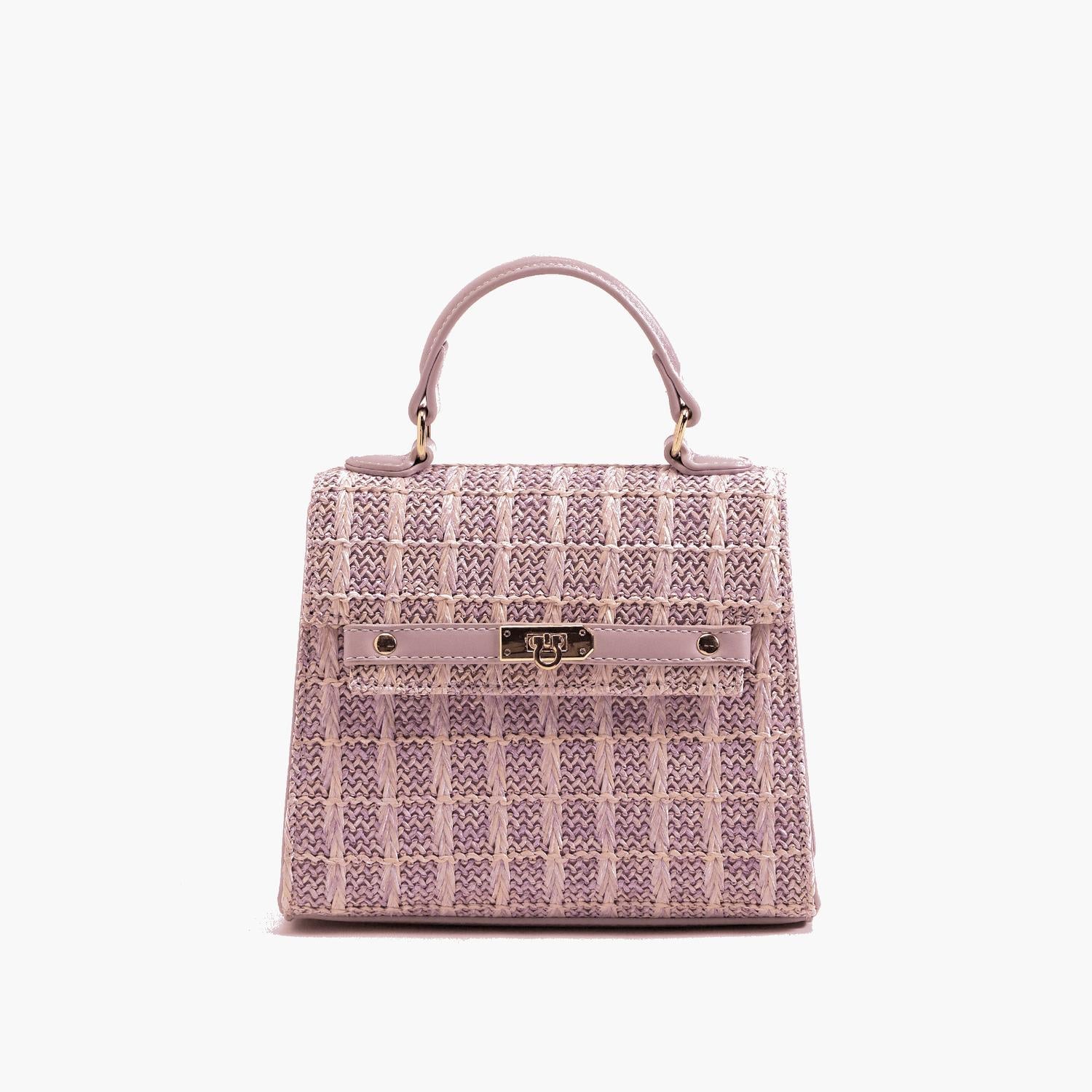 Like Dreams - Women's Neo Pastel Straw Crossbody Bag
