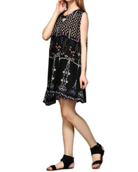 Velzera - Sleeveless Keyhole Mini Dress