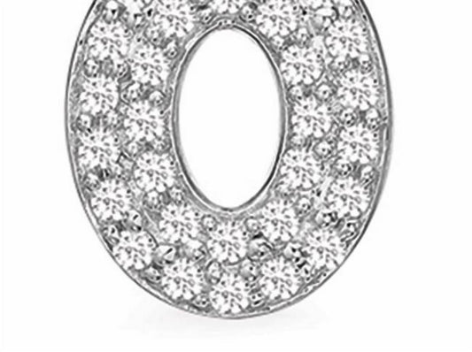 Story Jewellery - Women's Sterling Cz Oval Button