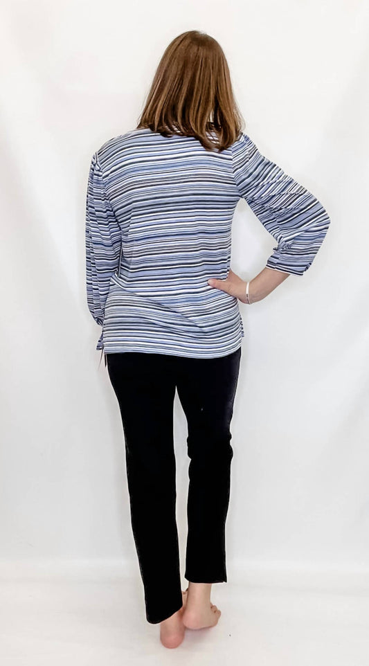 Multiples - Stripe Three Quarter Sleeve Top