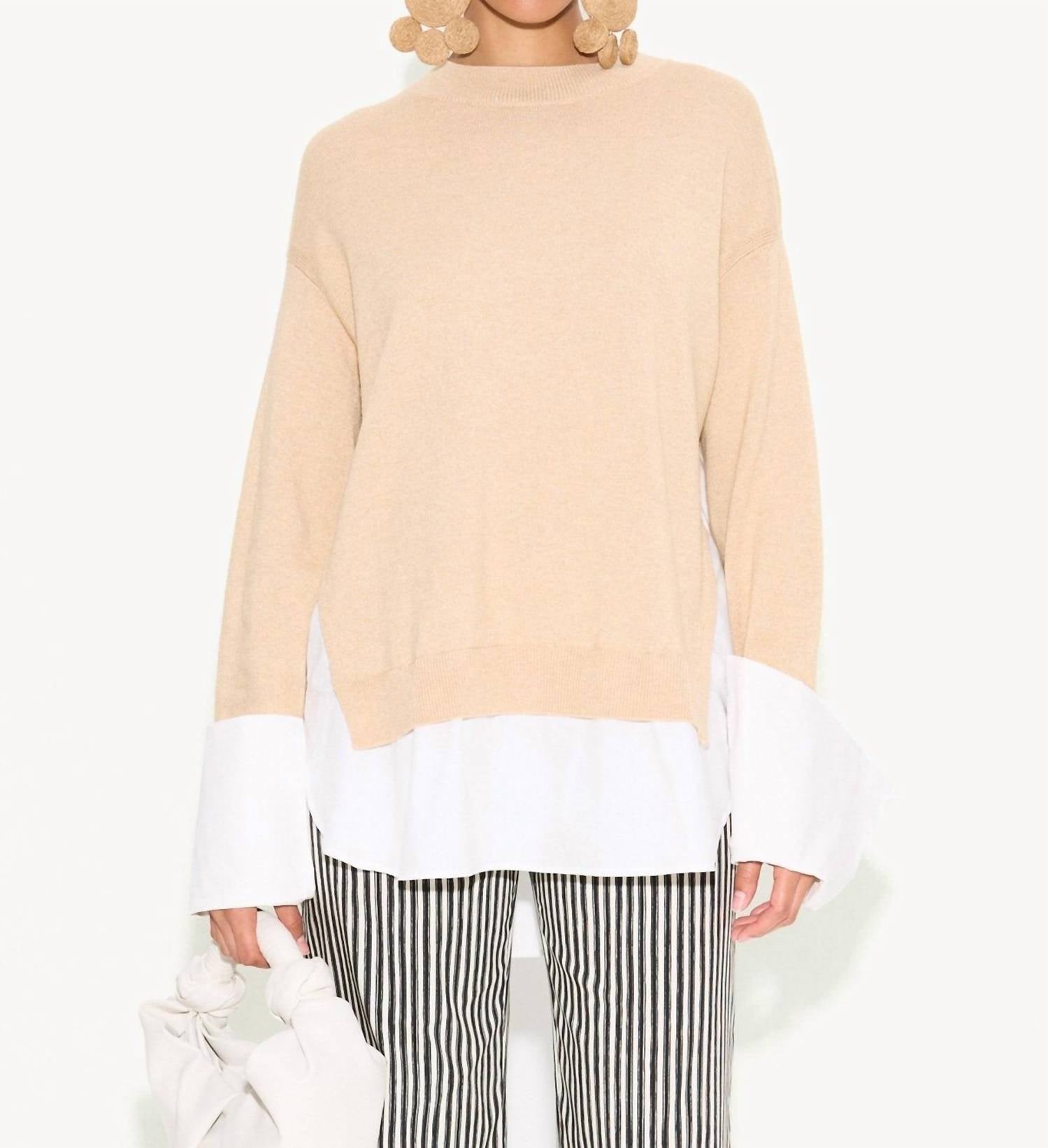 Simon Miller - Pip Poplin Combo Sweater
