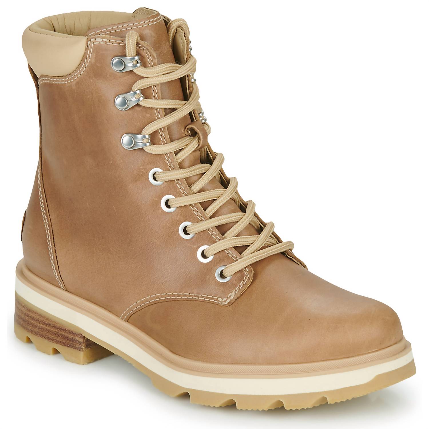 SOREL Women's Lennox Lace Waterproof Leather Boot in ceramic - women's shoe