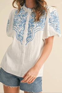 &Merci - Santorini Stitch Top