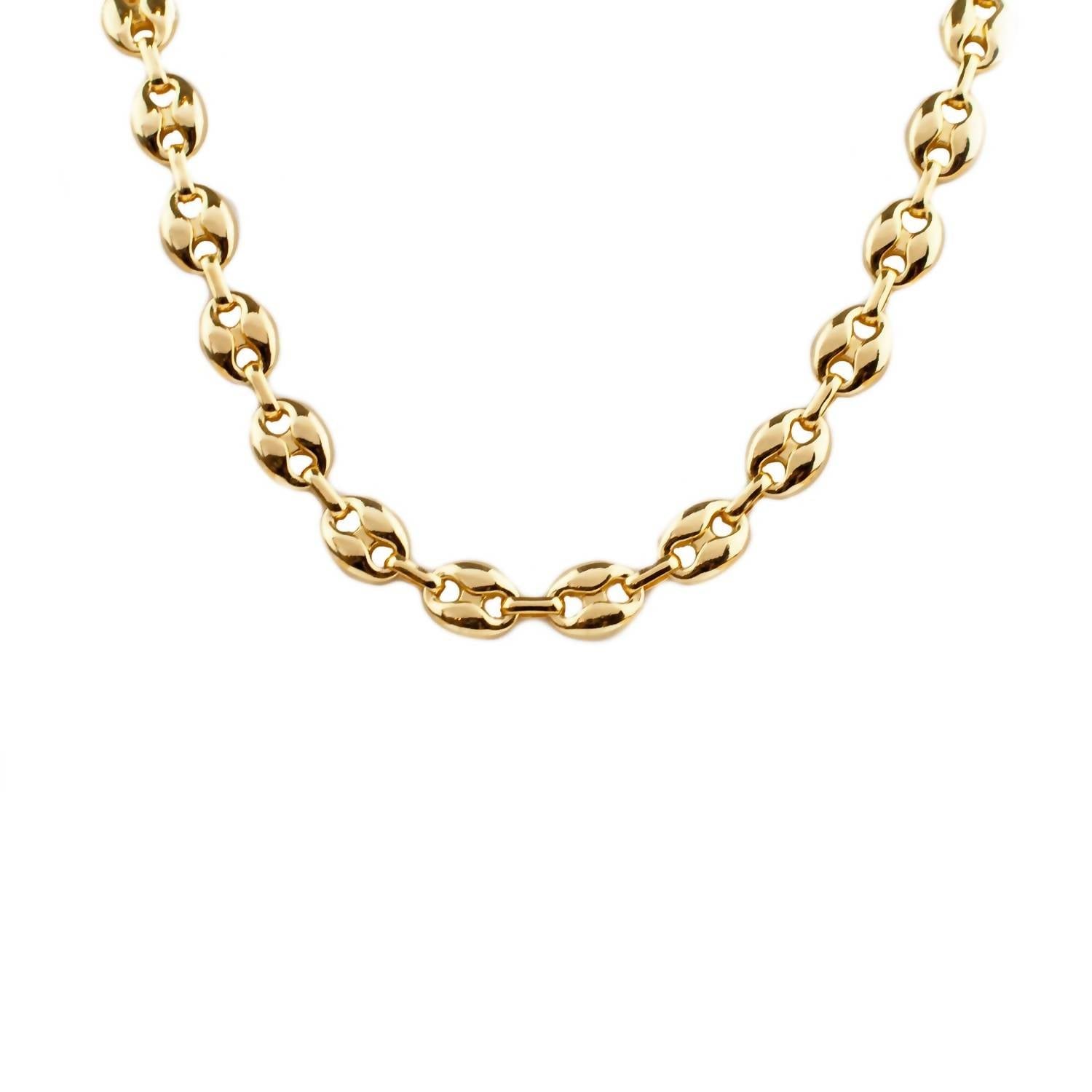Marlyn Schiff - Women's Puffed Anchor Link Necklace