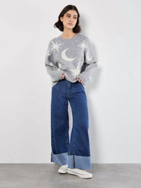 Apricot - Constellation Long Sleeve Sweater