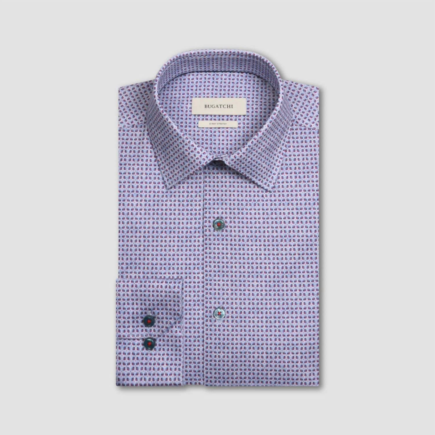 Bugatchi Uomo - James Geometric Oooh Cotton Shirt