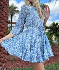 Mint - Dreamy Daisy Long Sleeve Mini Dress