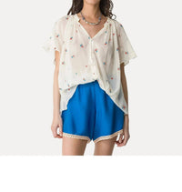 Forte Forte - Petites Fleurs Embroidery Voile Bohemian Shirt