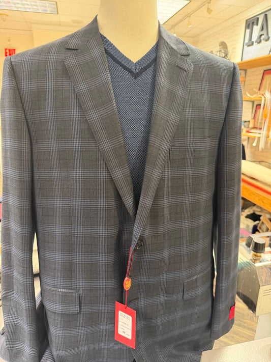 Byron Lars - Men's Classic Fit Plaid Sport Coat