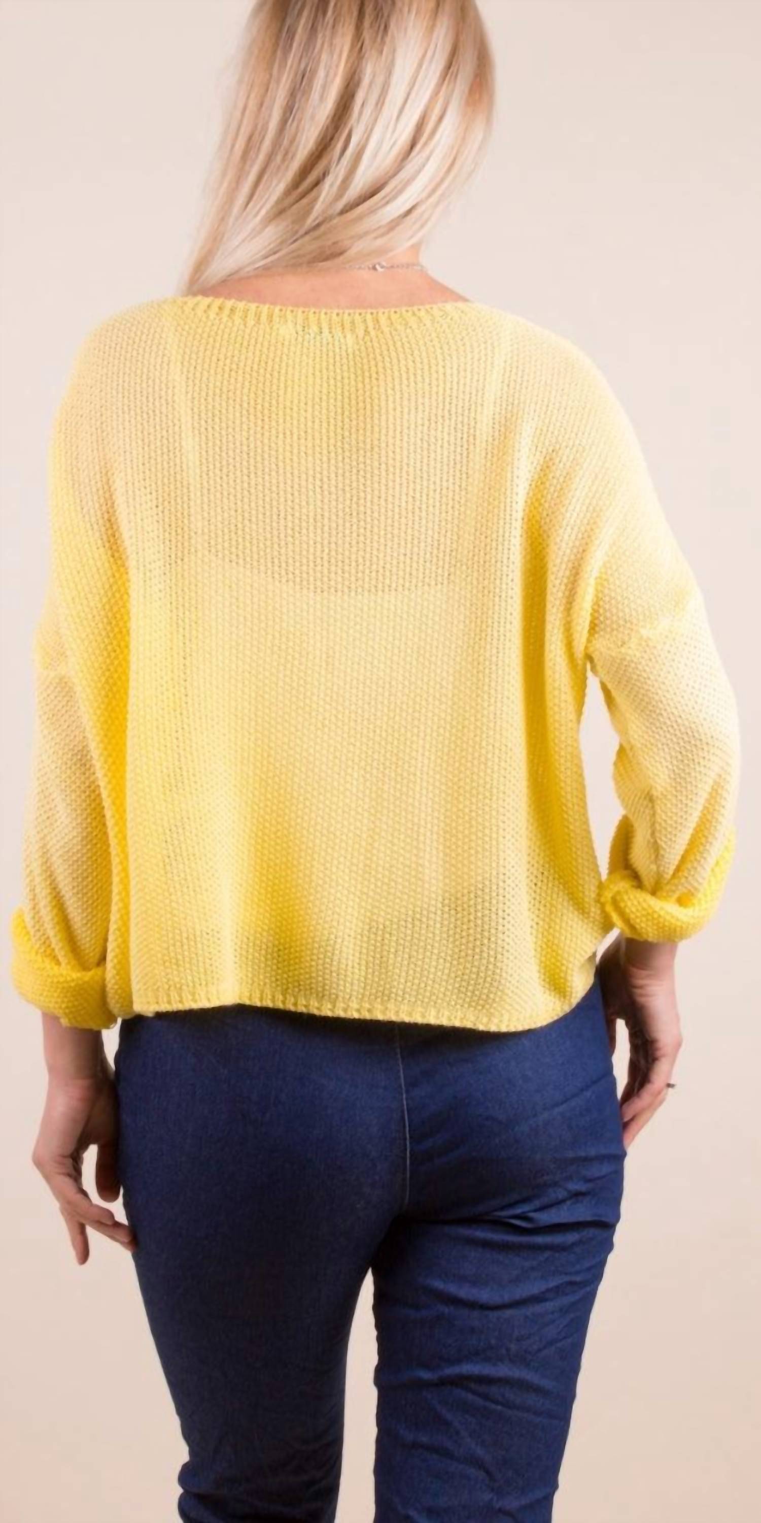Gigi Moda - Caprice Scoop Neck Textured Sweater