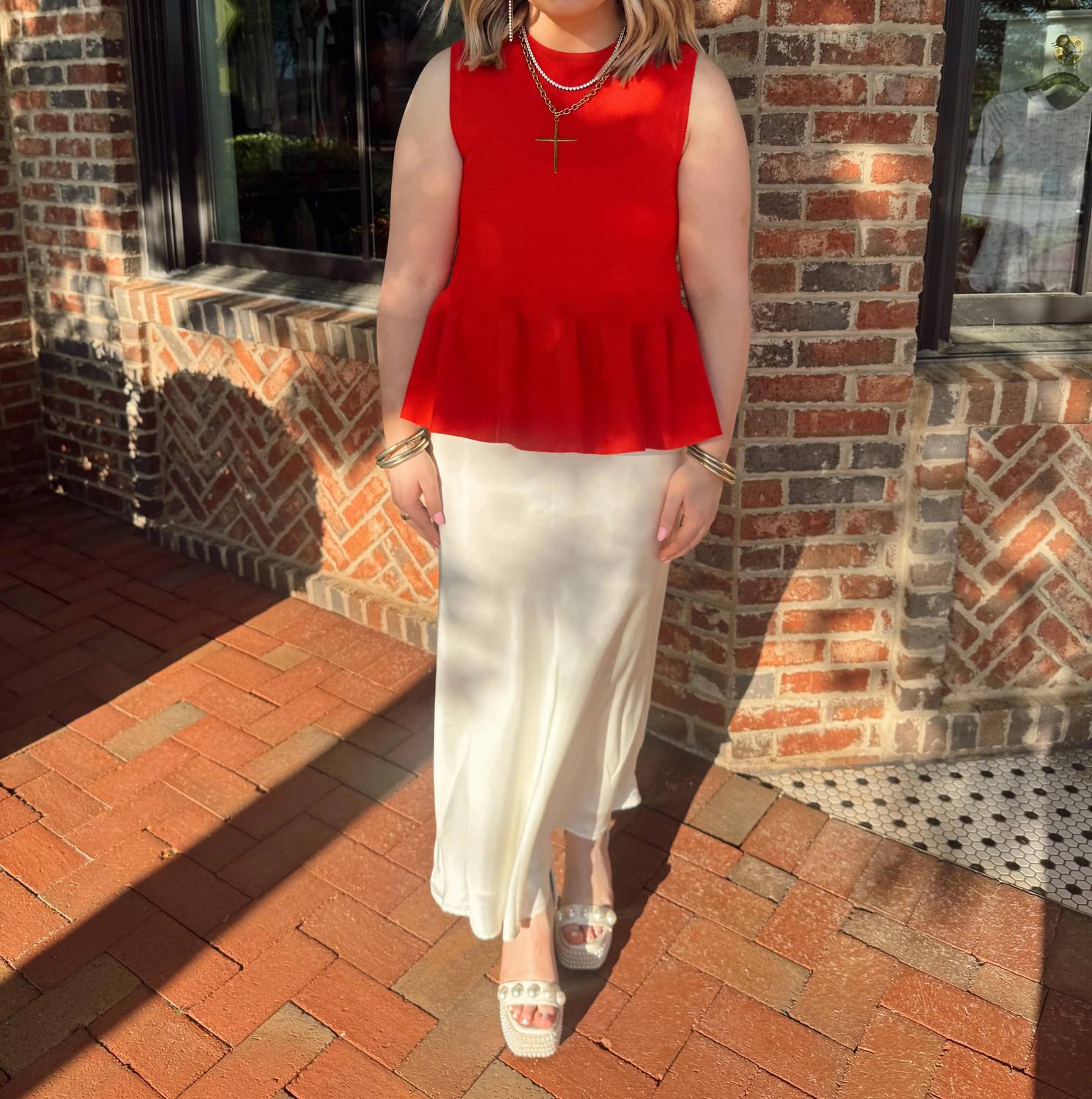 Tcec - Satin Midi Skirt