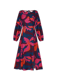 Frnch - Floral Long-sleeve Midi Dress