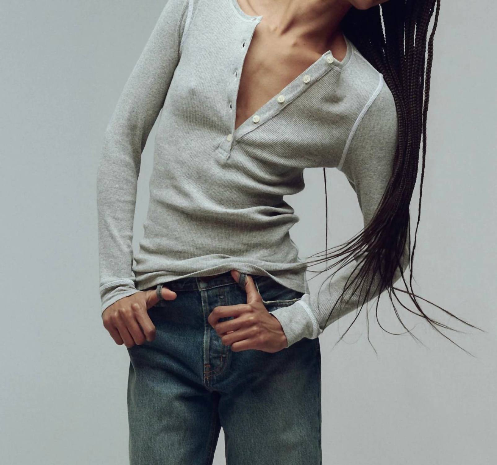 The Great. - Baby Rib Henley Tee