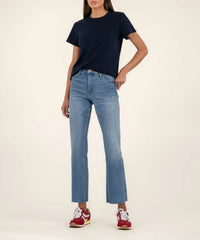 KUT FROM THE KLOTH Remington Scoop Neck Top in navy - women's t-shirt