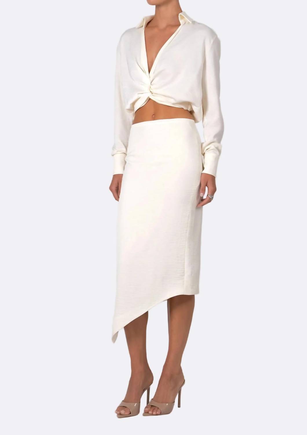 Nonchalant Label - Belinda Asymmetrical Midi Skirt