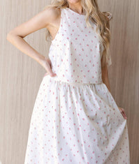 In February Cherry Picked Top And Skirt Set in white red - women's tank top - view 4