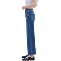 Flying Monkey - High Rise Trouser Press Wide Leg Jeans