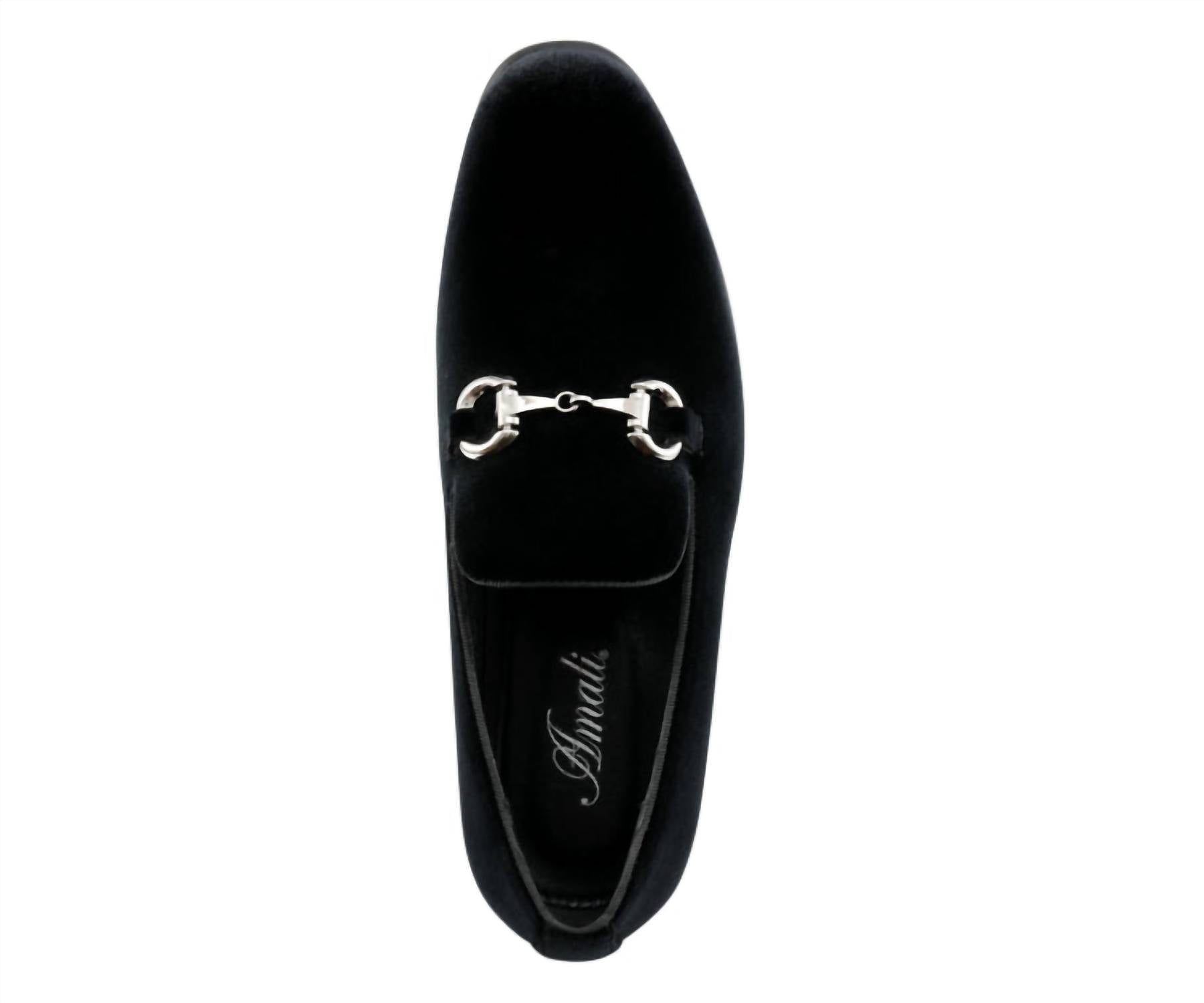 Amali Men's Brad Velvet Loafer in black - men's loafer - view 4