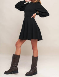 Flying Tomato - Heavy Knit Mini Dress
