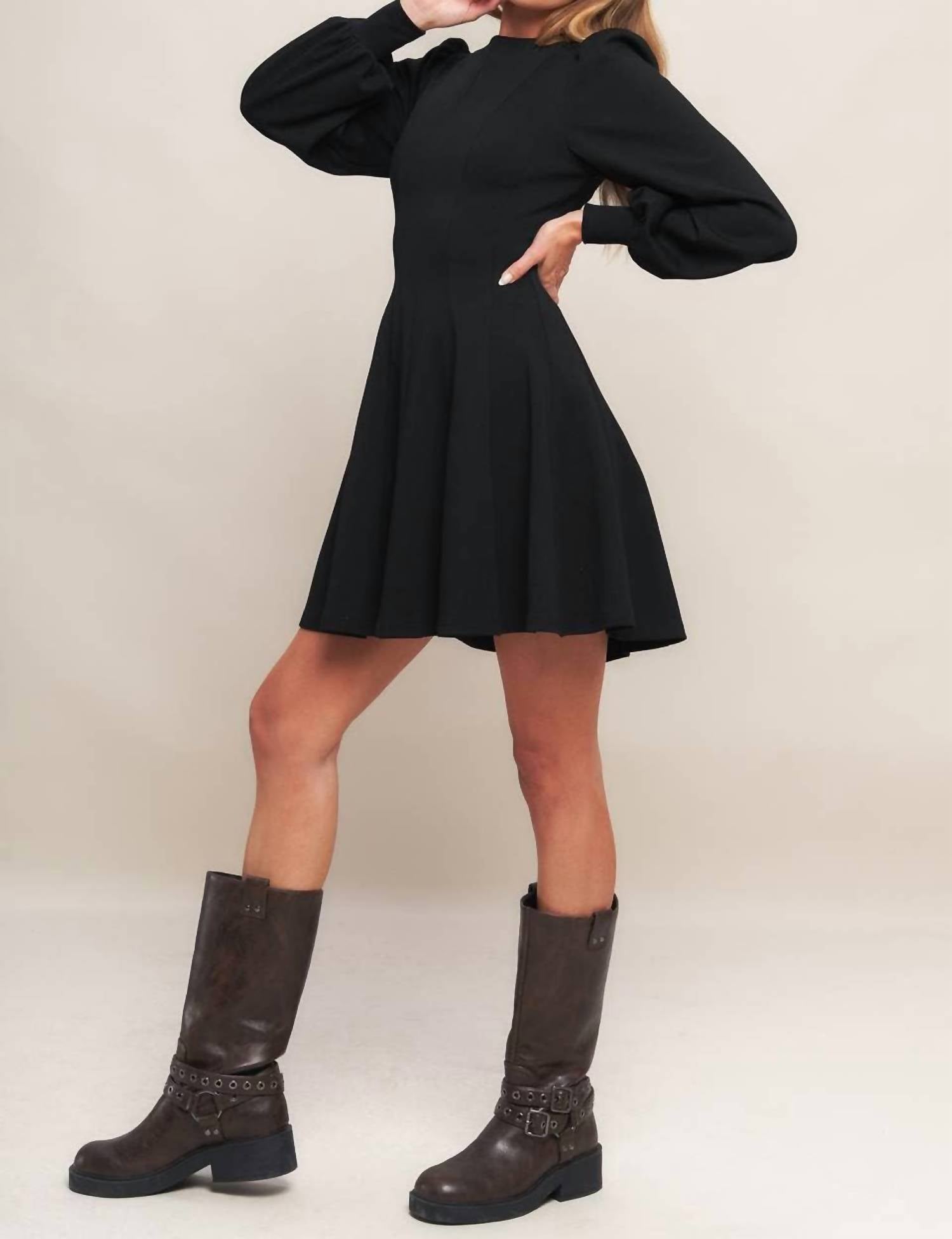 Flying Tomato - Heavy Knit Mini Dress
