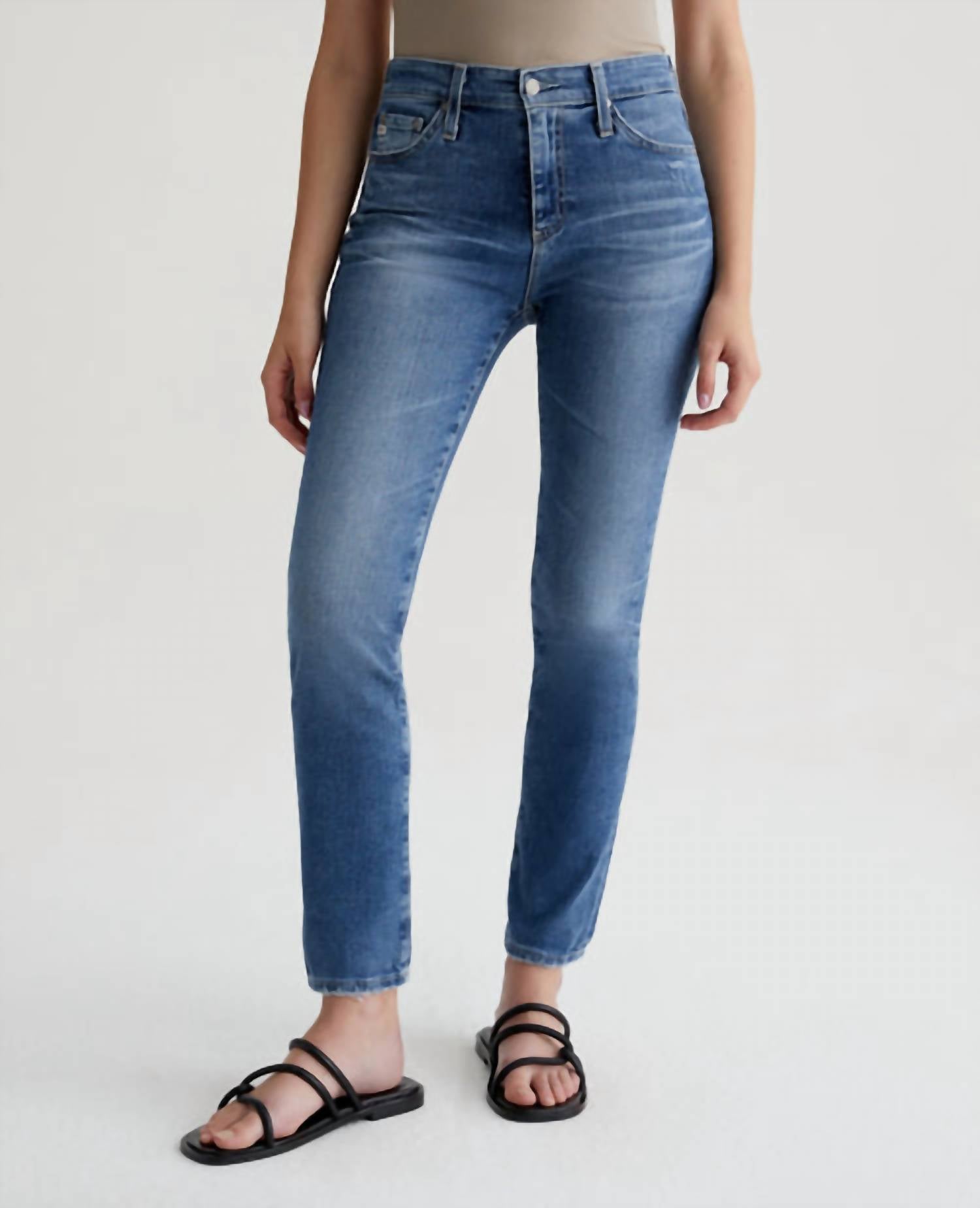 Ag Jeans - Mari Mid-rise Slim Straight Leg Jean