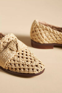 Bibi Lou Women's Posey Woven Slip-on Flats Loafers in tan - women's flats - alternate view