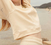 The Waight - Pleat Sleeve Crewneck Top