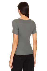 Nation Ltd - Nevina Seamed Gathered Tee Shirt