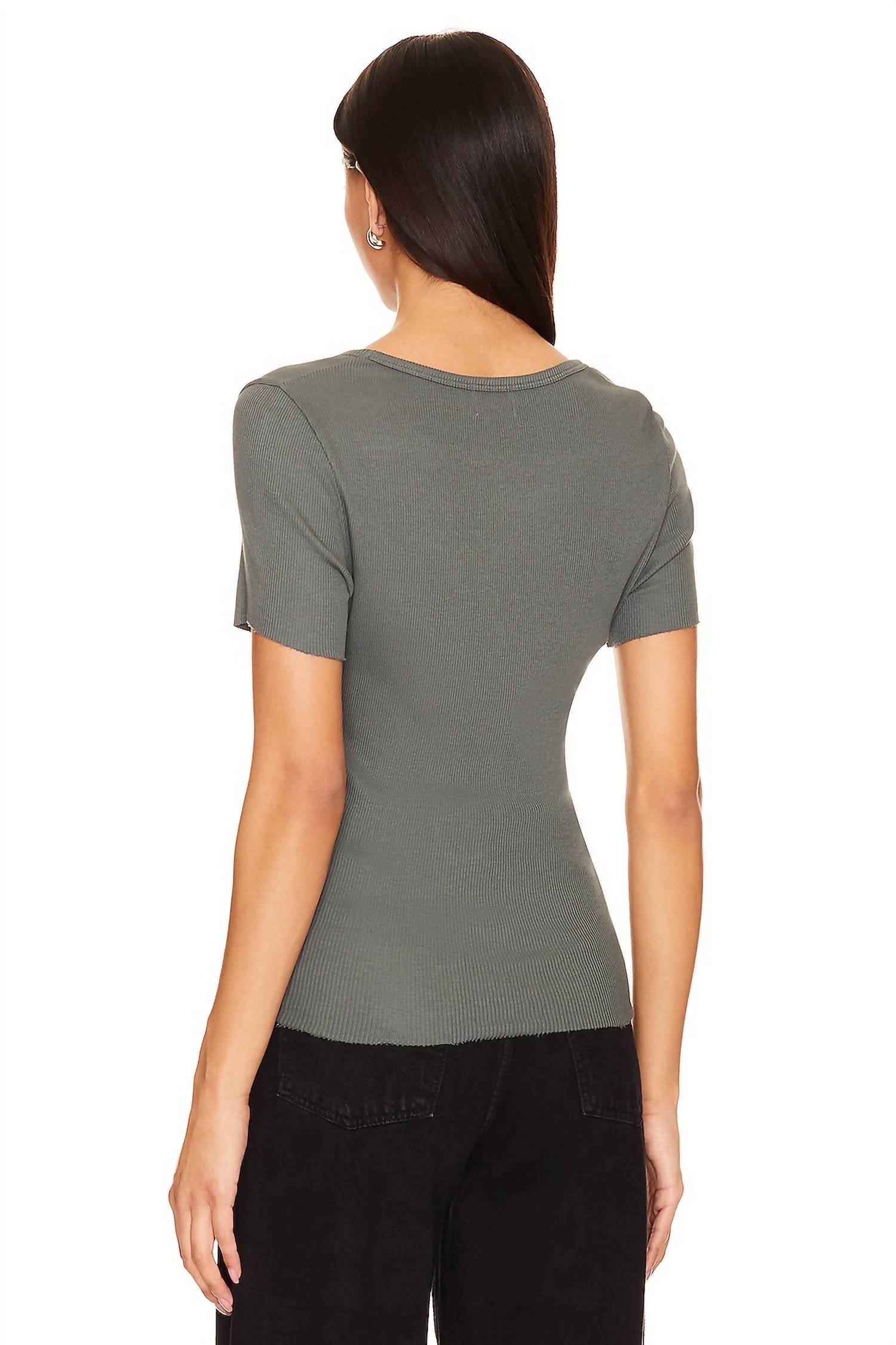 Nation Ltd - Nevina Seamed Gathered Tee Shirt