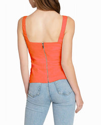 Nicole Miller - Cotton Metal Square Neck Cami