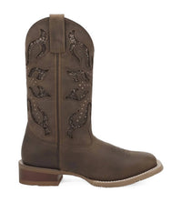 DAN POST. Women's Lonestar Lace Leather Boot in brown - women's shoe