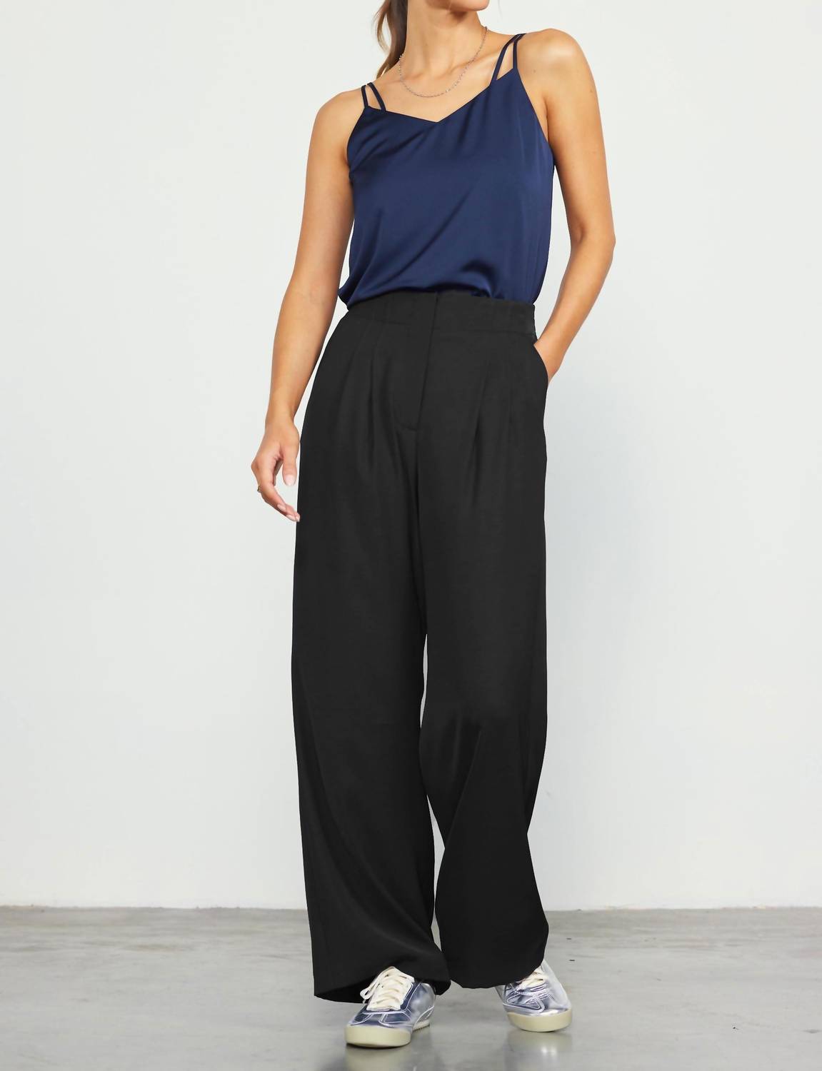 Skies Are Blue - Bond Street Wide Leg Trouser Pants