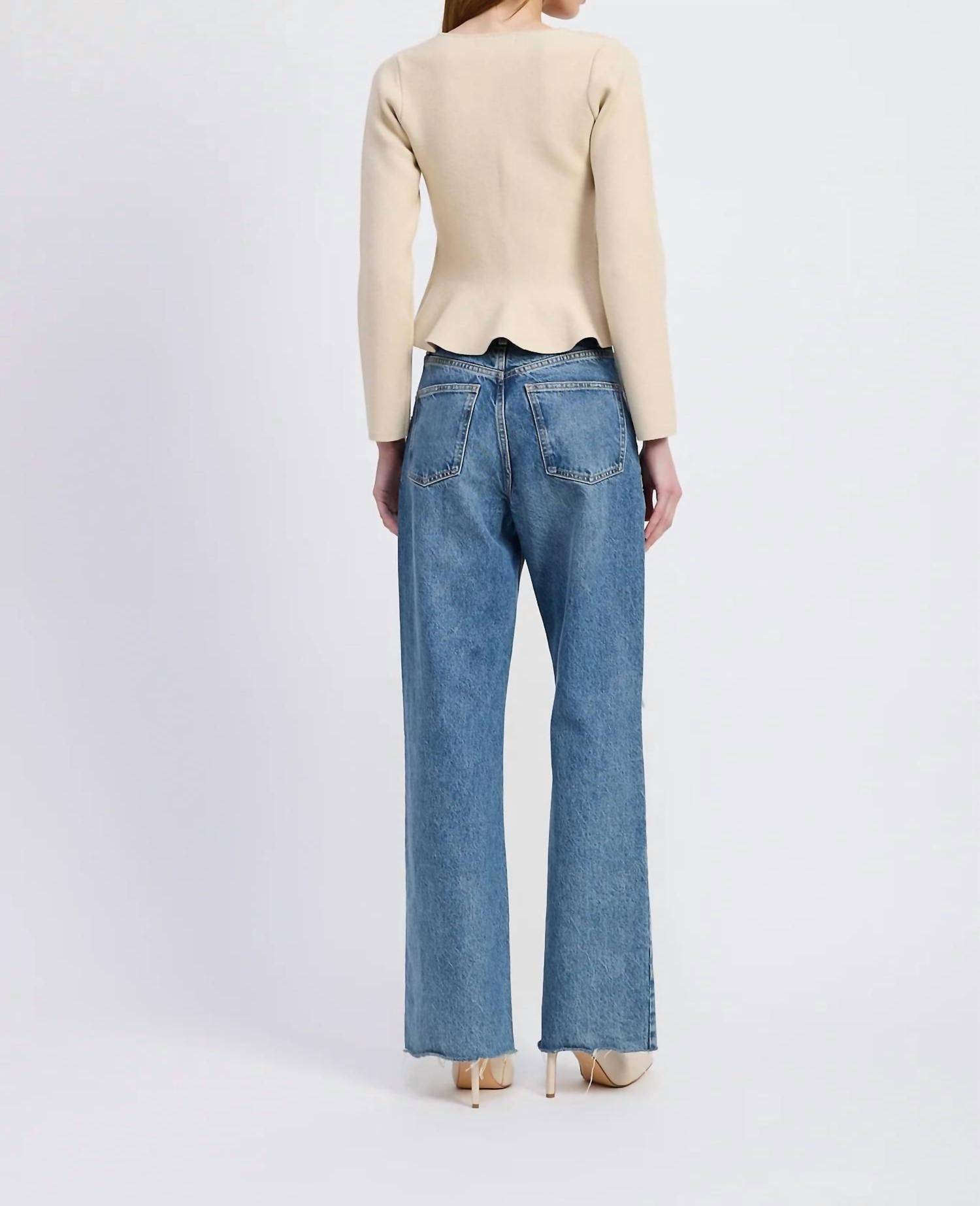 En Saison - Idah Peplum Knit Cardigan