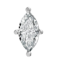 Aamiaa - Women's Marquise Shape 4 Prong Push Back Studs