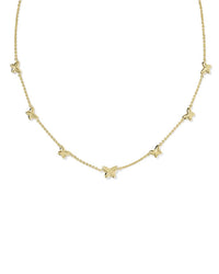 Kendra Scott Women's Lillia Butterfly Strand Necklace in gold pink enamel - women's jewelry - alternate view