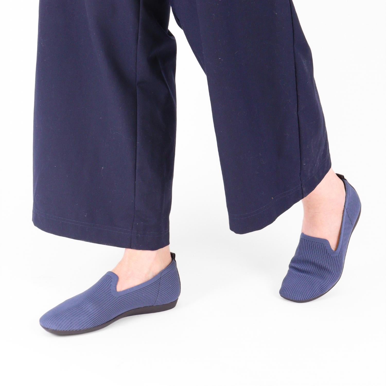 bussola Women's Vista Knit Low Loafers in shadow blue - women's flats - view 7