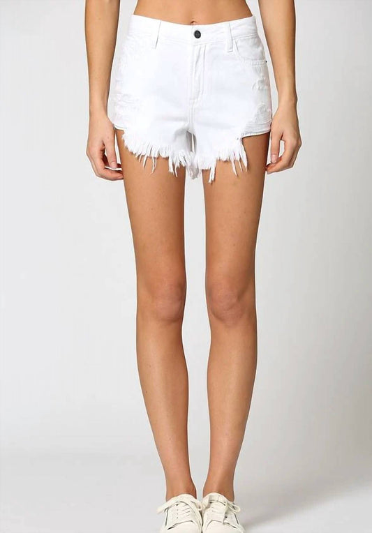 Hidden - Finn High Rise Fray Shorts