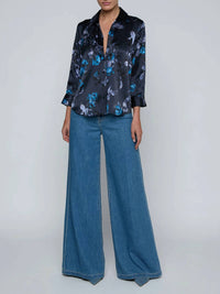 L'Agence - Dani Three Quarter Sleeve Blouse