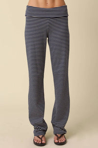 Olivaceous - Pepper Stripe Knit Pants Set