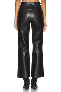 PISTOLA Ally High Rise Ankle Boot Pants in onyx - women's pants - detail view