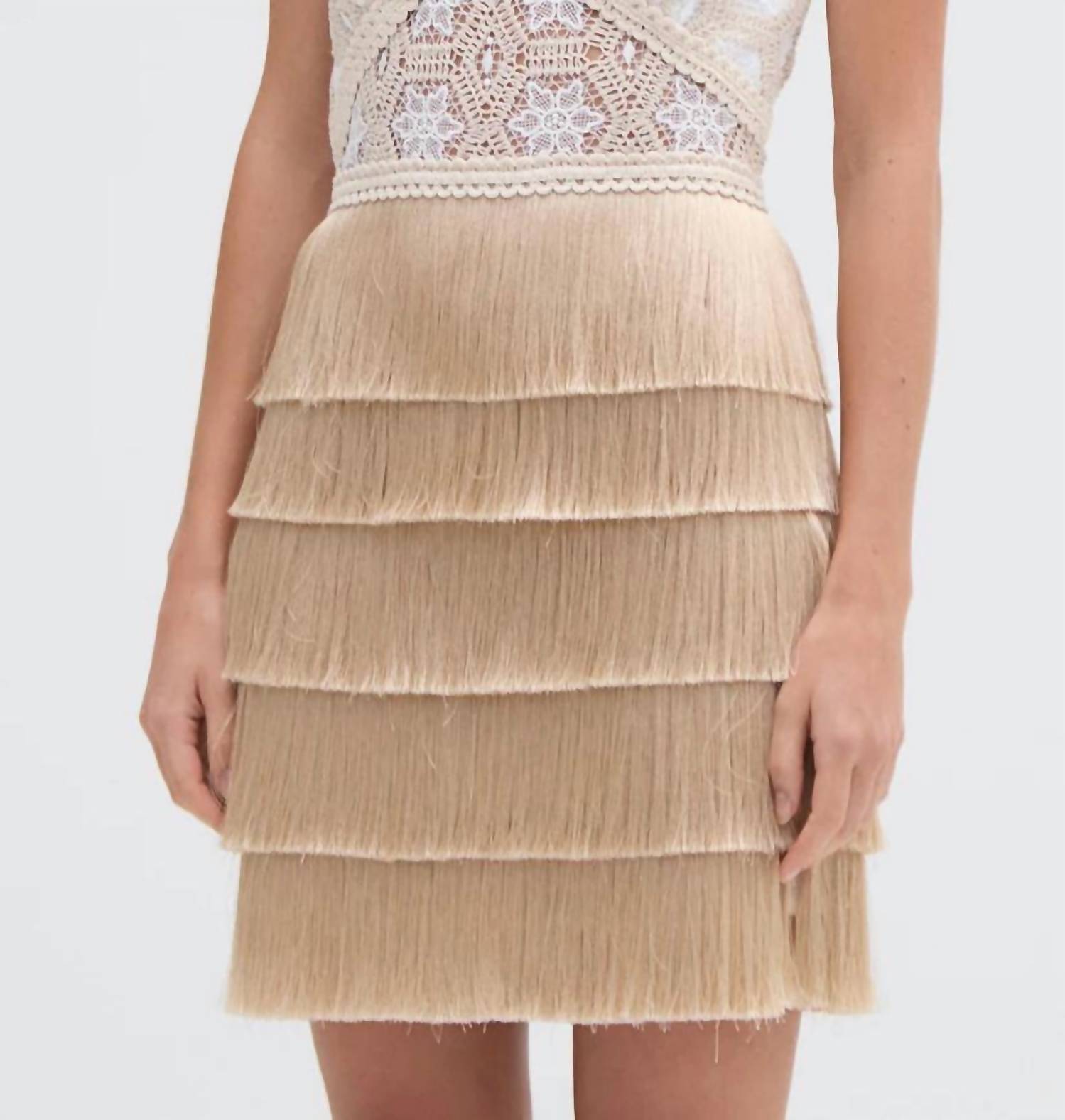 Patbo - Natural Crochet Mini Dress