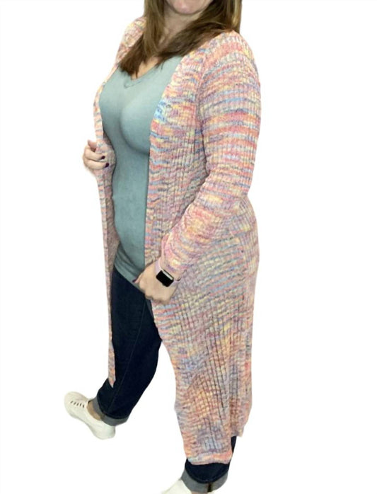 Andree By Unit - Lightweight Rainbow Cardigan