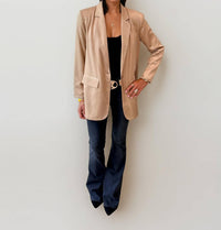 Malibu Road - Satin Boyfriend Blazer